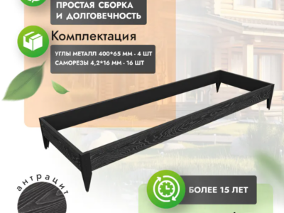 Комплекты грядок 1x3 метра (высота 20 см)