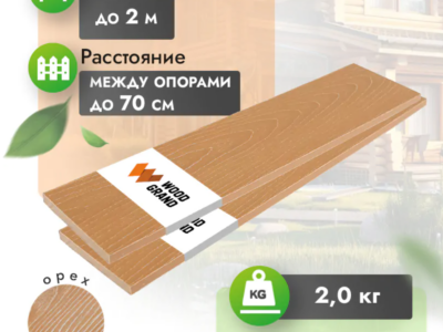 Заборная доска «Орех» из МПК